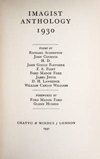 Imagist Anthology 1930 … Forewords by Ford Madox Ford & Glenn Hughes