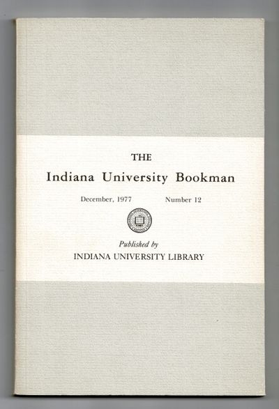The Indiana University bookman. December, 1977. Nu