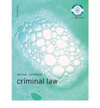 Criminal Law (Foundation Studies in Law Series) by Michael Jefferson - Paperback - 9 - 2009 - from Bookbarn (SKU: 1858307)
