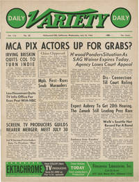 Daily Variety: Vol. 116, No. 30 (First Edition)