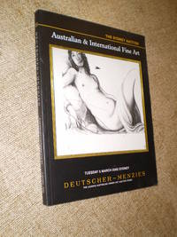 Australian &amp; International Fine Art - 5 March, 2002 - 1st Ed by Deutscher-Menzies - 5 March, 2002