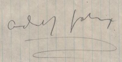 AUTOGRAF - ADOLF JAHR (1893-1964).