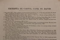 Excerpta ex cartul. cath. St. David