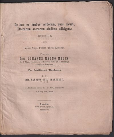 De luce ex lusibus verborum, quos dicunt,…