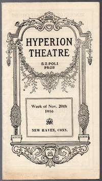 cover of 1916 Souvenir Theater Program for the Hyperion Theater New Haven Ct