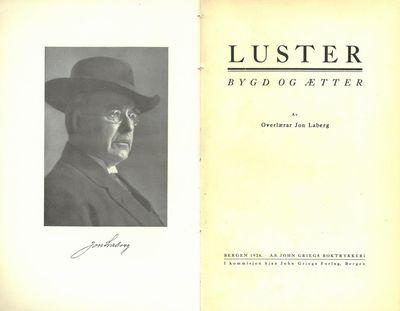 Luster. Bygd og ætter.