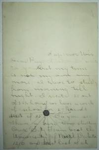 image of Handwritten letter with High School or College football anecdotes. Superior, Wisconsin vs. University of North Dakota