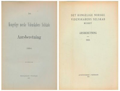 DET KONGELIGE NORSKE VIDENSKABERS SELSKAB. …