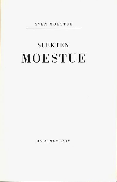 Slekten Moestue.