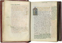 [Latin Vulgate] Gospels, with marginal commentary on Matthew chapters 1-9 from THOMAS AQUINAS, Catena aurea in Matthaeum (The Golden Chain on Matthew)