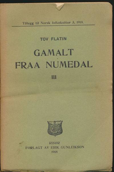 Gamalt fraa Numedal. Nr. III