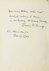 Autograph Note Signed to Alfred Eisenstaedt, Van Homesville, NY, October 1949