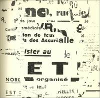 image of TPL: "Tombeau de Pierre Larousse"; Poésie von François Dufrêne; "Décollagen" (Abrisse) (1956-1961) von Wolf Vostell; "Oreille pour un Tombeau" (Ohr für ein Grab), Einführung von Alain Jouffroy