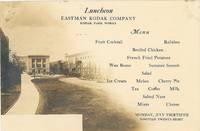 Photo Menu for Luncheon Eastman Kodak Company