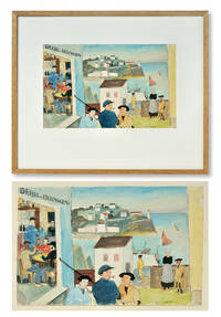 Fiskeby i Bretagne, 1916.