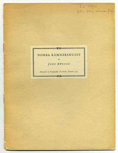 Norra Kämnärshuset. Särtryck ur Samfundet S:t…