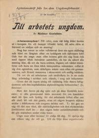 Till arbetets ungdom.