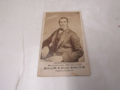 CDV of George M. Maxwell, Murdered by Sam Mills, Dec. 8, 1866