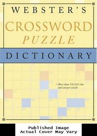 Webster's Crossword Puzzle Dictionary