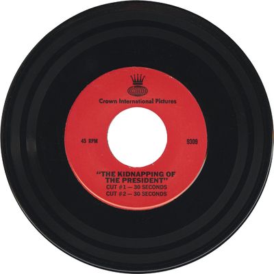 Beverly Hills, CA: Crown International Pictures, 1980. Vintage 45 RPM vinyl record of two radio spot...