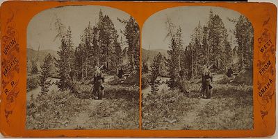 Old Trapper's Home. Bear River. Union Pacific R. R. (1.) West from Omaha (Stereoview)