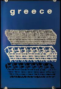 cover of Greece. LARGE VINTAGE TRAVEL POSTER.