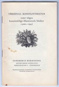 Värdefull konstlitteratur samt några konstnärligt…