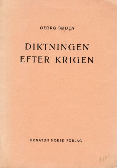 Diktningen etter krigen.