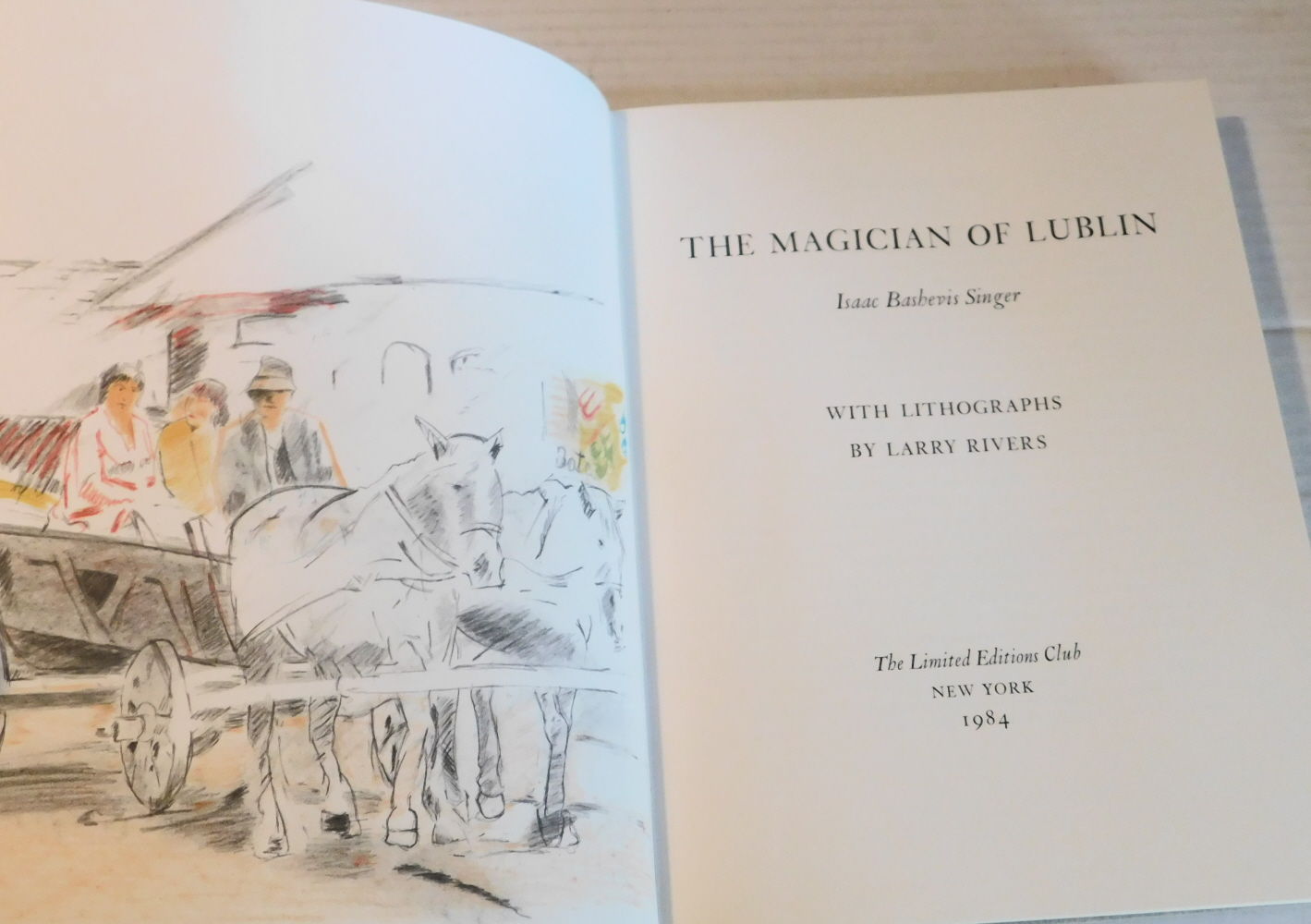 THE MAGICIAN OF LUBLIN. With Lithographs by Larry Rivers. [LIMITED