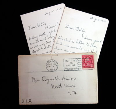 Two Letters from a Mother to Her Child, with integrated naive drawings, August 1929