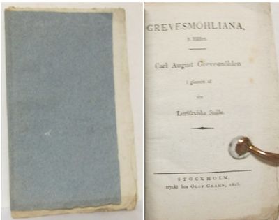 Grevesmöhliana. 5. Häftet. Carl August…