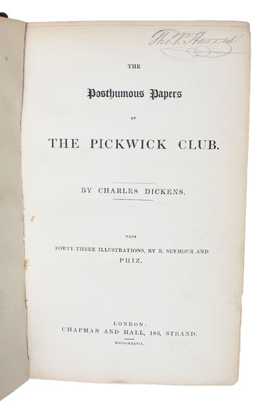 The Posthumous Papers of the Pickwick Club. With Forty-Three Illustrations by R. Seymour and  PHIZ. (photo 3)