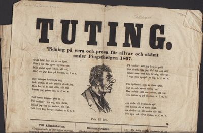 Tuting. Tidning på vers och prosa för allvar och…