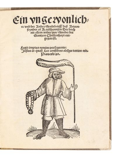 Two separately published works by the Reformer Johann Locher, addressed to the German folk hero "Karsthans