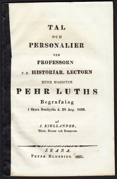 Tal och personalier vid professorn f.d.…