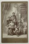 [Cabinet Card of an African-American Mother and Children in Rural Kansas]
