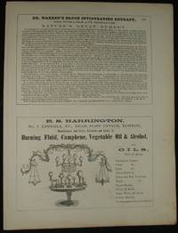 cover of 1853 Four 1/2 Page Advertisements for Medicine, Burning Oils, Clothiers, Steam & Gas Pipes