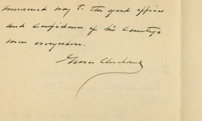 President Grover Cleveland Promotes Art Collecting in His Last Days in Office