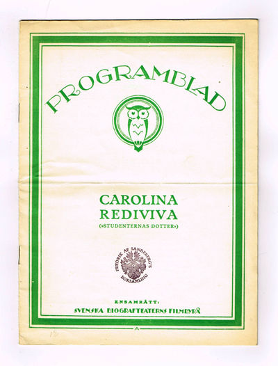 Programblad. Carolina Rediviva (