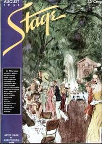 STAGE THE MAGAZINE AFTER-DARK ENTERTAINMENT (AUGUST 1935)  Cover Painting  by Wallace Morgan