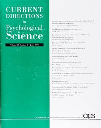 cover of Current Directions In Psychological Science (Volume 18, Number 3, June 2009)