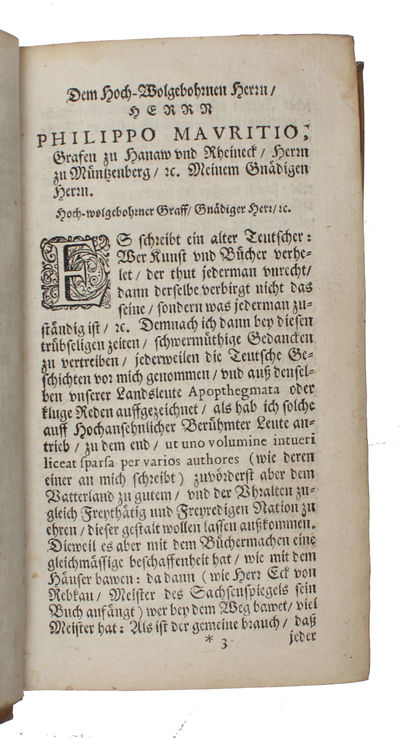 Teutscher Nation Klug-aussgesprochene Weissheit. Das ist: Deren auss Teutschen (...). - [ANTHOLOGY OF PROVERBS] (photo 4)