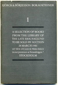 Björck & Börjesson. Katalog 1. Böcker från Erik…