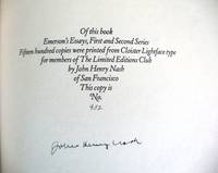 THE ESSAYS OF RALPH WALDO EMERSON