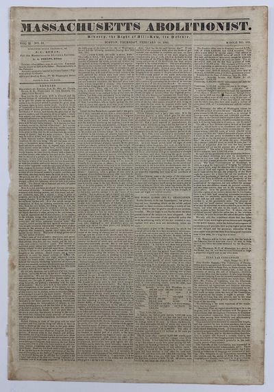 Massachusetts Abolitionist. Vol. II, No. 53. Whole No. 105