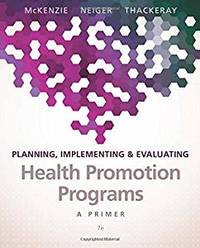 lanning, Implementing, & Evaluating Health Promotion Programs A Primer