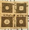 Cotton with copper thread embroidery