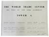 The World Trade Center. The Port of New York Authority. Tower A ... [Contemporary photocopy of the blueprints for the World Trade Center prepared for ? Goldberg]