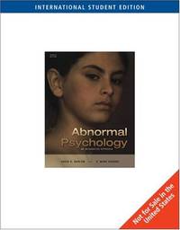 image of Abnormal Psychology (Ise): With Infotrac: An Integrative Approach