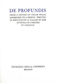 cover of DE PROFUNDIS.